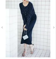 最終値下げ リリアンカラット リトルフラワープリントカーディガン ワンピース