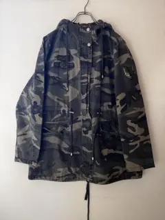 No.5105 LA COALITION迷彩 ミリタリーパーカーモッズコート風