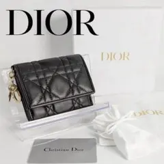 DIOR☆レディ ディオール☆ラムスキン☆ロータスウォレット☆カナージュ☆財布のサムネイル