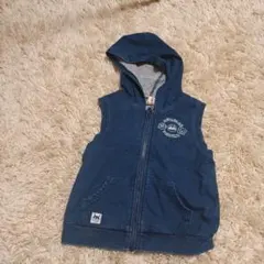 アンパンマン フード付きベスト 90 ネイビー