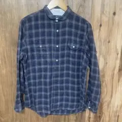 【 3044番】nano universe 長袖シャツ　メンズM 秋冬