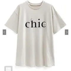 ロゴパールTシャツワンピース アイボリーのサムネイル