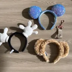 ディズニー カチューシャ 3点 ＆ カチューシャホルダー セット