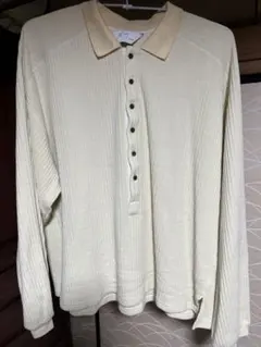 ANCELLM HENLEY RIB LS T-SHIRT （CREAM）