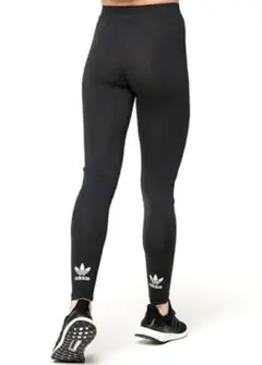 美品adidas Originalsアディダス　トレフォイルタイツMレギンス 黒のサムネイル