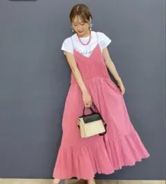 India is beautiful ピンク キャミワンピース　niko and