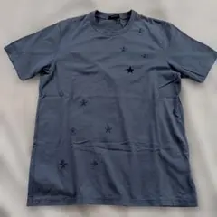 PLST スター刺繍 カットソー Tシャツ ブルー Mサイズのサムネイル