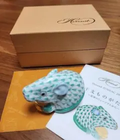 未使用品 ヘレンド 干支 2019 猪 亥年 グリーン 置物 箱付 即送 未使用品 ヘレンド 干支 2019 猪 亥年 グリーン 置物 箱付 即送 - メルカリ