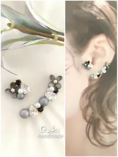 21.大人 可愛い✿.*・プチイヤーカフセット♪ハンドメイド