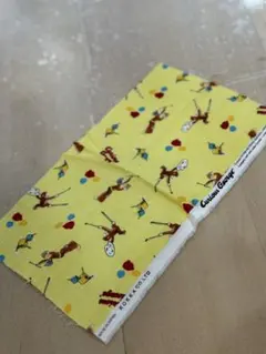 ♡Curious George イエロー プリント生地♡