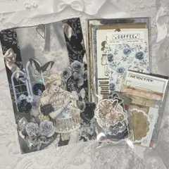 128 コラージュ素材　100枚以上　紙モノ　シール　デザペ　おすそ分け