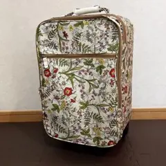 CREA クレア フラワーキャリーバッグ ホワイト 鍵付き