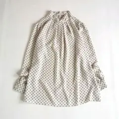 【美品✨】マッキントッシュロンドン ジオメトリックドットプリントブラウス XL