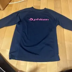 phiten ネイビー 長袖シャツL