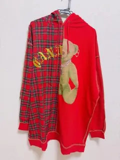 Candy Stripper BEAR ワンピース パーカー レッド 赤のサムネイル