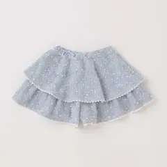 メゾピアノ　ネップ　フリルキュロットスカート　120