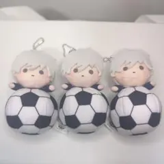 【3つ】ブルーロック ぬいぐるみ マスコット のりマス サッカーボール 凪誠士郎