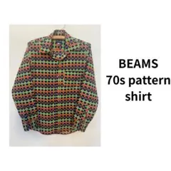 BEAMS 70sパターン 長袖シャツ 総柄のサムネイル