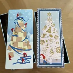 【空き缶】ヨックモック クリスマスデザイン 2個セット