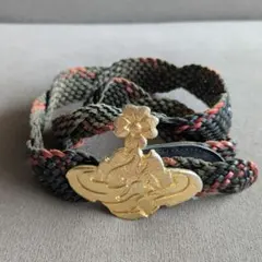 vivian westwood 編込みベルト 金色バックル付き