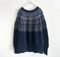 ウール100% ノルディック柄セーター
