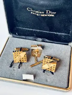 D7012【ディオール】 カフスボタン ネクタイピン セット q4652他 美品多 クリスチャンディオール Dior カフスボタン ネクタイ