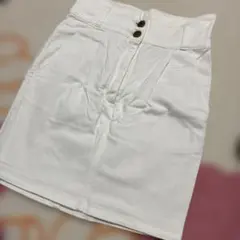 moussy denim ホワイト　デニムスカート