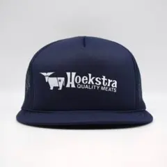 90s USA 企業ロゴ ビンテージ メッシュ キャップ 精肉 Hoekstra