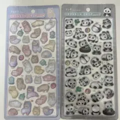 BONBON DROP シール パンダ　アルパカ　2個セット 未使用