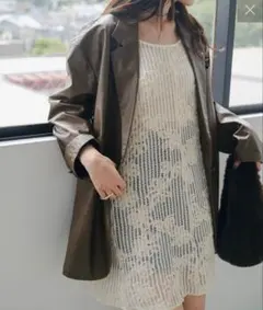 Kastane 【前後2WAY】フラワーレースミニワンピース