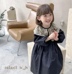 一点入荷‼︎ 韓国子供服　花柄アシメワンピース