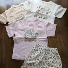 すみっコぐらし　110cm　Tシャツ3枚&リラコ　セット　ユニクロ