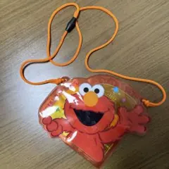 セサミストリート エルモ　ビニール製のチケットホルダー　赤色　新品・未使用！