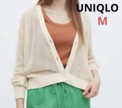 UNIQLO ユニクロ メッシュショートカーディガン M