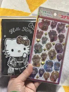 ラ*リ様 うるちゅるポップシール ヒョウ柄ギャルキティバインダー　セット