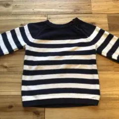 お値下げです　H&M ストライプニットセーター 12-18M