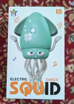 イカ おもちゃ 動く 踊る LEDライト＆音楽付き USB充電式 釣り竿付き