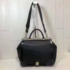 FURLA フルラ　コルティナ　ショルダーバッグ　2way ブラック　レザー