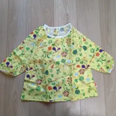 ソルビィ　スモック 黄色 植物プリント　ダッドウェイ