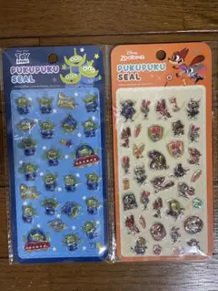 ディズニーズートピア トイストーリーぷくぷくシール2枚セット
