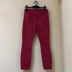 GAP レッド スキニーデニム ストレッチ クロップド丈