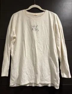 earth music&ecology 長袖Tシャツ アイボリー