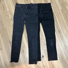 ユニクロ スキニーデニム ブラック