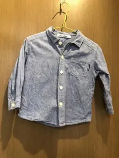 familiar☆ファミリア☆デニム風☆シャツ☆90