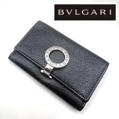 極美品✨BVLGARI 6連キーケース ブラック レザー 男女兼用