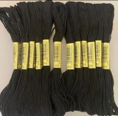 刺繍糸☆黒12本