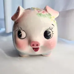 ピギーバンク 豚 貯金箱 大 小2体ピンク ぶたちゃんの貯金箱 加藤工芸