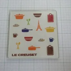 LE CREUSET 鍋敷き スクエア キッチンプレート　強化ガラス製　ルクーゼのサムネイル
