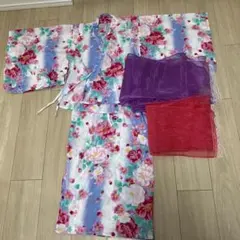 Bee des Bee 浴衣 150サイズ 花柄のサムネイル