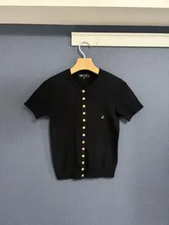 agnès b. 半袖カーディガン サイズ1 ブラック